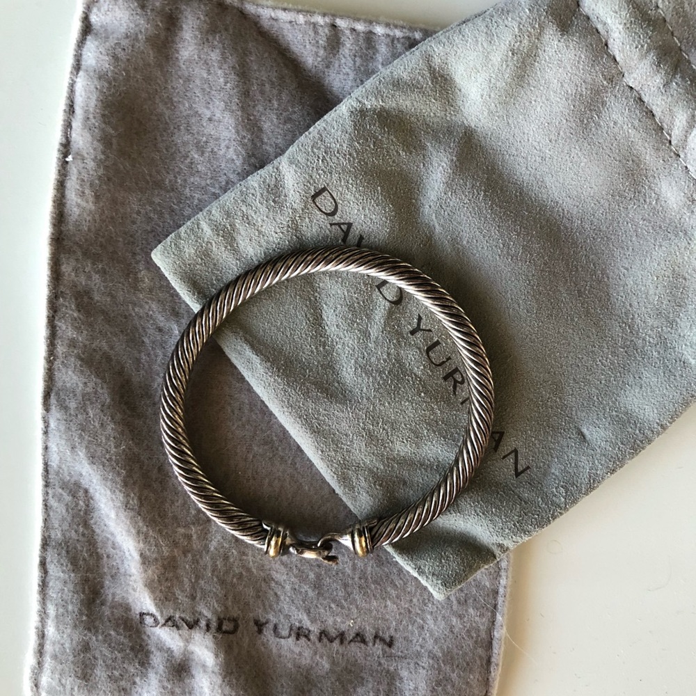 SOLD David Yurman Cable Sterling Silver Buckle Bra